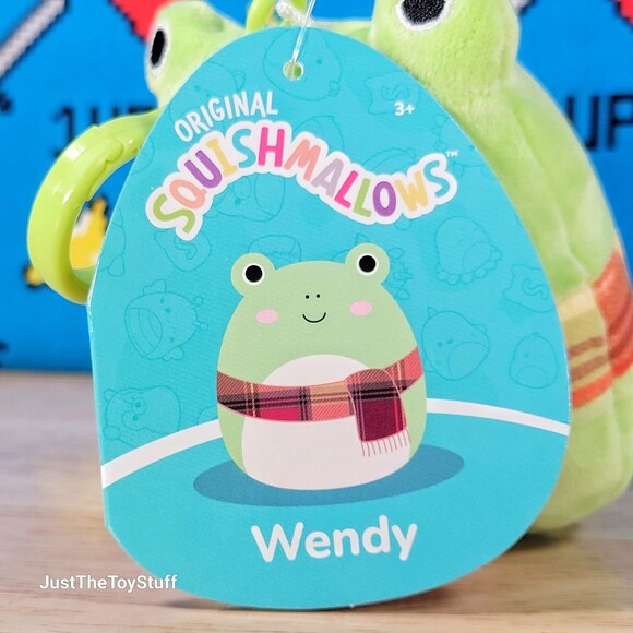 Squishmallow Wendy the Frog w/ Scarf 3" UltraSoft Stuffed Toy Plush NWT - Picture 5 of 6